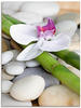 Glasbild ARTLAND "Zen Orchidee" Bilder Gr. B/H: 60 cm x 80 cm, Glasbild Zen