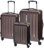 Trolleyset CHECK.IN "London 2.0" braun (carbon champagner) Koffer-Sets Koffer