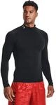 Trainingsshirt UNDER ARMOUR "HeatGear Mock Langarm-Oberteil", Herren, Gr. XXL,