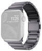 NOMAD Smartwatch-Armband "Strap Aluminum 42/44/45/49mm" Uhrenarmbänder grau