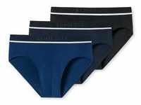 Rioslip SCHIESSER "95/5" Gr. 8 (XXL), blau (blau, schwarz) Herren Unterhosen...