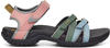 Sandale TEVA "Tirra" Gr. 38, bunt (rosa, blau) Schuhe Outdoorsandale Riemchensandale