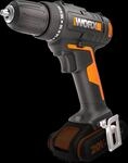 Worx Akku-Bohrschrauber "WX100.9" zum Bohren & Schrauben, 20+1 Drehmoment, ohne Akku