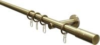 GARDINIA Gardinenstange "Set Metall" &Oslash; 20 mm 1 l&auml;ufig-l&auml;ufig Fixma&szlig; 1-Lauf