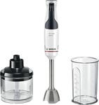 BOSCH Stabmixer "ErgoMaster Serie 4 MSM4W220, 4 Klingen, Zerkleinerer, Becher, wei&szlig;"