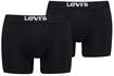 Boxershorts LEVI'S "Boxershort 2er Pack", Herren, Gr. M, schwarz, Obermaterial: 95%