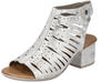 Sandalette RIEKER Gr. 37, silberfarben (goldfarben) Damen Schuhe Sandalette