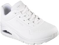 Sneaker SKECHERS "Street Uno - Stand on Air", Damen, Gr. 35, wei&szlig;, Lederimitat,
