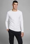 Longsleeve JACK & JONES "BASIC TEE", Herren, Gr. XL, wei&szlig;, Jersey,...