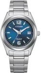 Solaruhr CITIZEN, silber (titansilberfarben, blau), Armbanduhren, Damen, Armbanduhr,