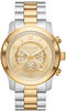 Chronograph MICHAEL KORS "RUNWAY, MK9075" Armbanduhren goldfarben (goldfarben,