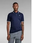 Poloshirt G-STAR "Dunda Slim Stripe Poloshirt", Herren, Gr. XS, sartho blau,