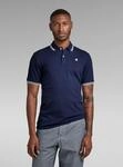 Poloshirt G-STAR "Dunda Slim Stripe Poloshirt", Herren, Gr. XS, sartho blau,