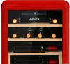Amica Weinkühlschrank "WKR 341 910 R ", für 10 Standardflaschen á 075l rot,