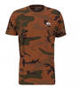 T-Shirt ALPHA INDUSTRIES "ALPHA Men - T-Shirts Basic T Small Logo Camo" Gr. S,...