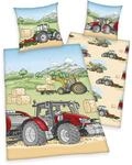 Herding Young Collection Kinderbettw&auml;sche "Traktor" mit tollem Traktoren-Motiv