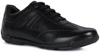 Sneaker GEOX "Edgeware", Herren, Gr. 39, schwarz, Kalbsleder, unifarben, Schuhe