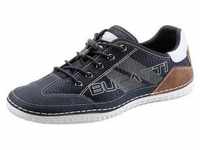 Slip-On Sneaker BUGATTI Gr. 41, blau (dunkelblau) Herren Schuhe Stoffschuhe