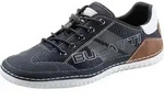 Slip-On Sneaker BUGATTI, Herren, Gr. 41, blau (dunkelblau), Lederimitat, Textil,