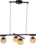 BY RYDENS Pendelleuchte "Labelle", gelb (amber), 4, &Oslash; 90cm, 1 Stk., Leuchten,