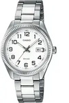 Quarzuhr, silber (edelstahlfarben, wei&szlig;, schwarz), CASIO TIMELESS COLLECTION,