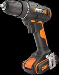 Worx Akku-Bohrschrauber "WX100" Set, zum Bohren & Schrauben, 20+1 Drehmoment, inkl.