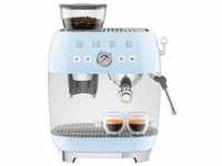 SMEG Espressomaschine "EGF03PBEU" Kaffeemaschinen blau (pastellblau) Espressomaschine