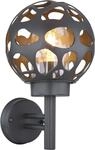 GLOBO LIGHTING Au&szlig;en-Wandleuchte "HILARIO" E27 1 Stk. Au&szlig;enleuchte Edelstahl