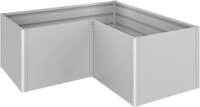 Biohort Hochbeet "L-Form 2x1 silber-metallic" 201x201x77 cm, extrem langlebig, aus