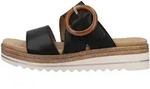 Pantolette REMONTE, Damen, Gr. 37, schwarz, Leder, unifarben, Schuhe Pantolette,