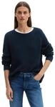 Strickpullover MARC O'POLO "aus Heavy-Weight-Organic-Cotton", Damen, Gr. XXS, blau