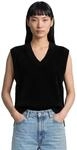 Strickpullover MARC O'POLO DENIM "aus reiner Bio-Baumwolle", Damen, Gr. XXS, schwarz,