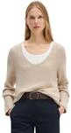 Strickpullover MARC O'POLO "aus Organic Cotton-Qualit&auml;t", Damen, Gr. XXS, beige
