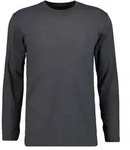 Langarmshirt RAGMAN, Herren, Gr. 3XL, grau (anthrazit), Jersey, Baumwolle,...
