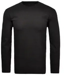 Langarmshirt RAGMAN, Herren, Gr. XXL, schwarz, Jersey, Baumwolle, regular fit,