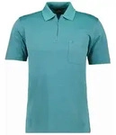 Poloshirt RAGMAN, Herren, Gr. 6XL, gr&uuml;n (smaragd), Piqu&eacute;, 61% Baumwolle, 39%