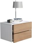VCM Nachttisch "Holz Wandschublade Wand H&auml;nge Nachttisch Usal L45" 1 Stk. tlg.