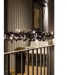 KONSTSMIDE LED-Lichterkette "Weihnachtsdeko aussen", schwarz, Dioden 40 Stk. Flammen