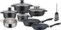 GSW Topf-Set "Gourmet Granit" Set, Kochtopf 20/24, Stieltopf 16, Pfanne 20/24,