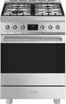 Smeg Gas-Standherd Symphony "C6GMXD2" Vapor Clean Material Garraum: Ever Clean