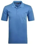 Poloshirt RAGMAN, Herren, Gr. 8XL, blau (aqua, 702), Piqu&eacute;, 61% Baumwolle, 39%