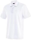 Poloshirt MAIER SPORTS "Ulrich", Herren, Gr. M, wei&szlig;, 100% Polyester, Rundhals,