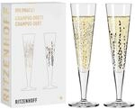 Ritzenhoff Champagnerglas "Champagnergl&auml;ser Goldnacht 205 ml 2er Set gold"
