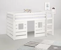 OTTO home Hochbett "Alpi" aus Kiefernholz, inklusive Leiter und Panel,