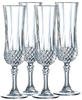Luminarc Sektglas "Trinkglas Longchamp Eclat", (Set, 4 tlg.), Gläser Set, sehr