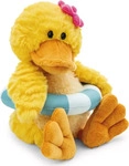 Nici 62892, Nici Kuscheltier Ente Pooline mit Schwimmreifen 18 cm