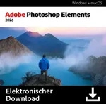 Adobe Photoshop Elements 2026 f&uuml;r Windows und Mac | 2 Ger&auml;te / 3 Jahre