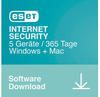 ESET Internet Security 2023 PC/Mac/Mobilgeräte | 5 Geräte | 1 Jahr