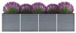 Hochbeet grau Stahl B/H/L: ca. 80x77x320 cm