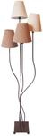 N&auml;ve Leuchten Stehlampe 2040911 braun Metall Textil B/H/T: ca. 34x138x43 cm 4